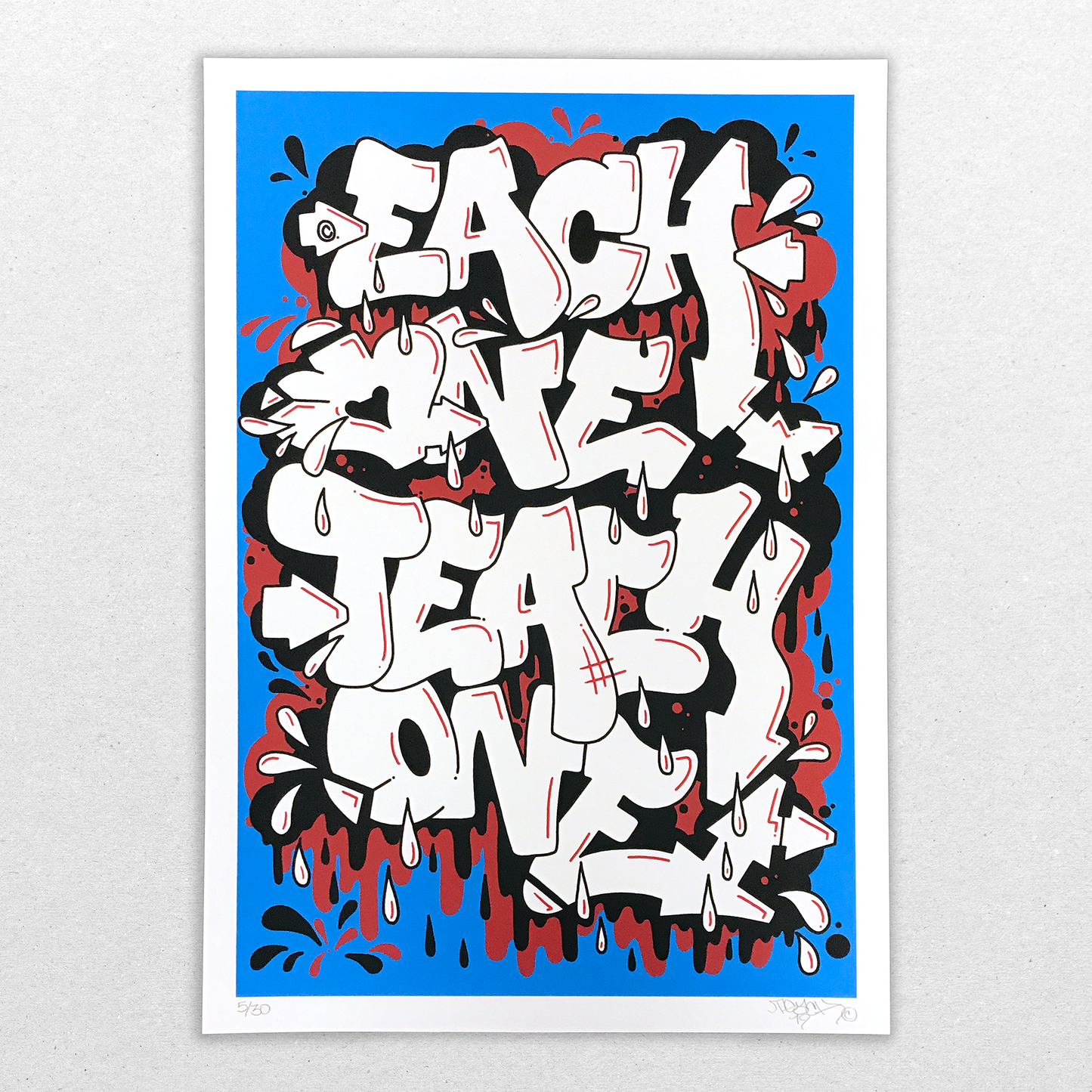 Teach Each One Teach One Screen Print