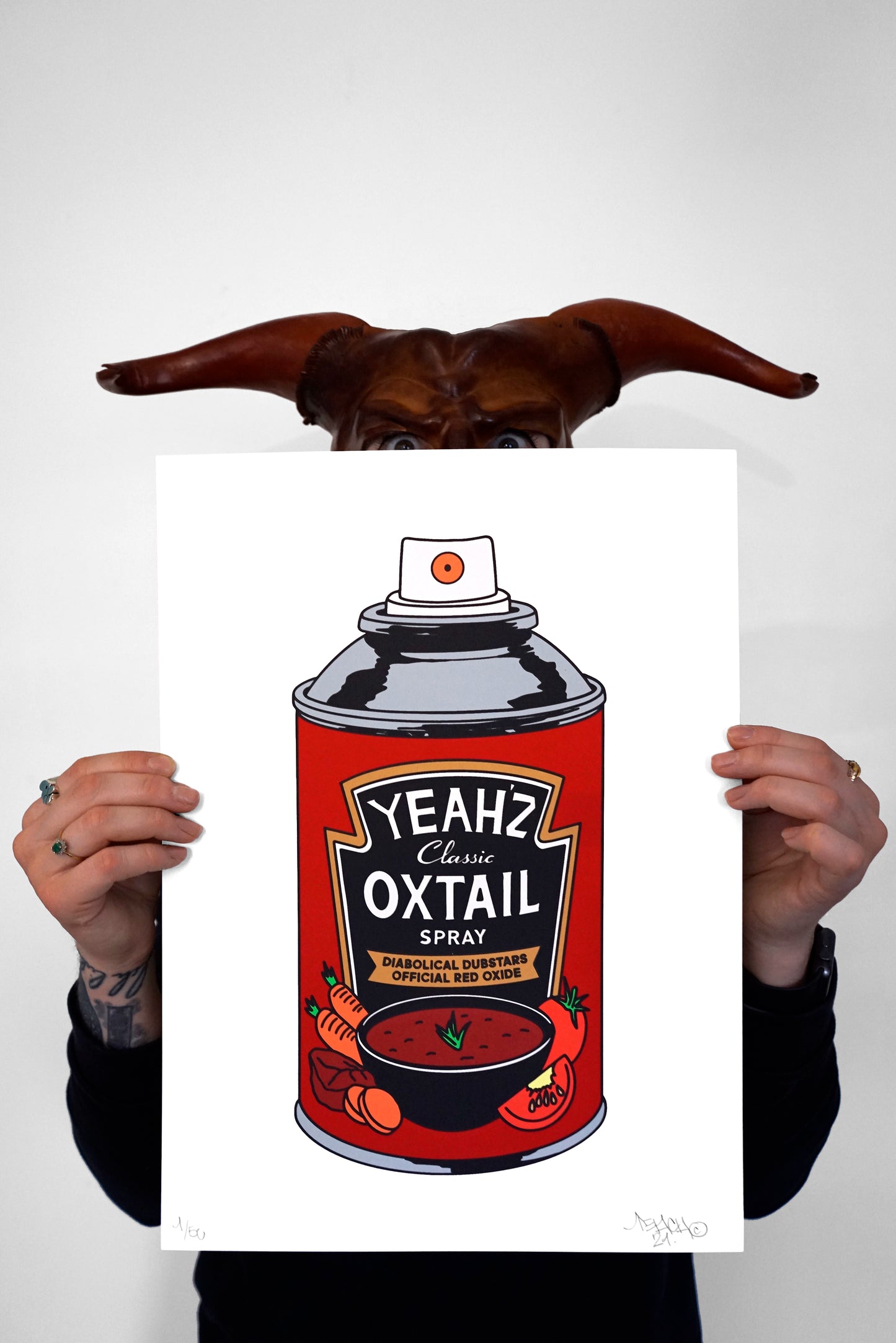 Yeah's Oxtail Spray Screen Print