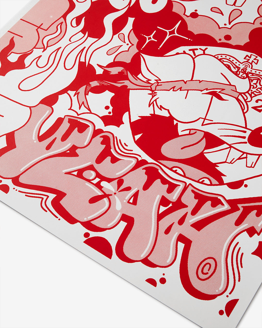 Yeah of the Rat Screen Print, red (AP)