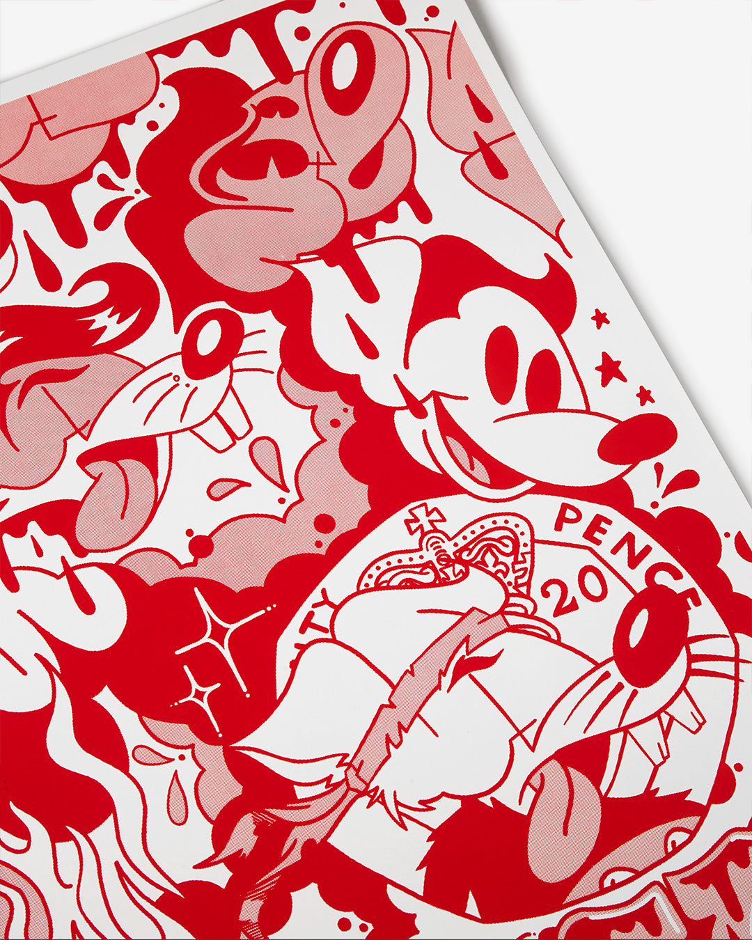 Yeah of the Rat Screen Print, red (AP)