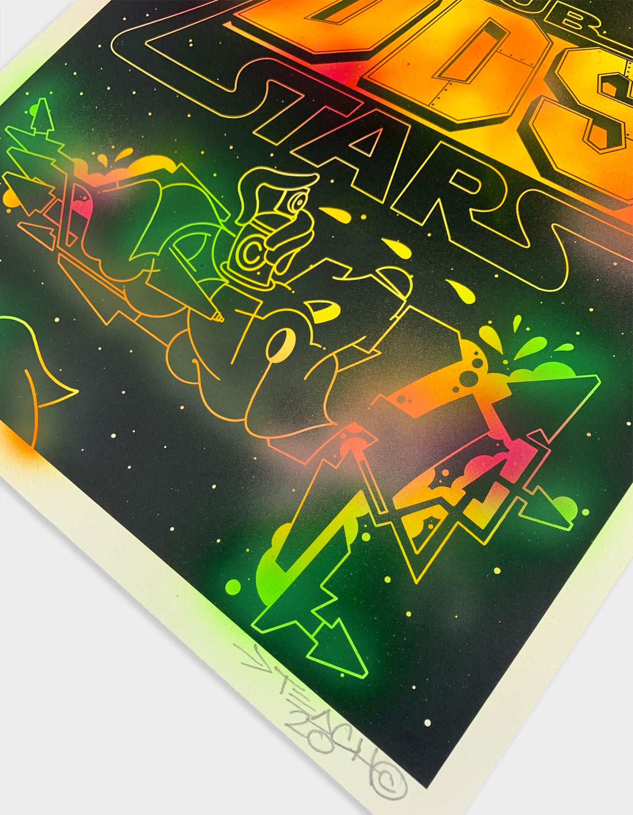 Teach Yeah Wars Hand-Finished Screen Print, 10 of 20