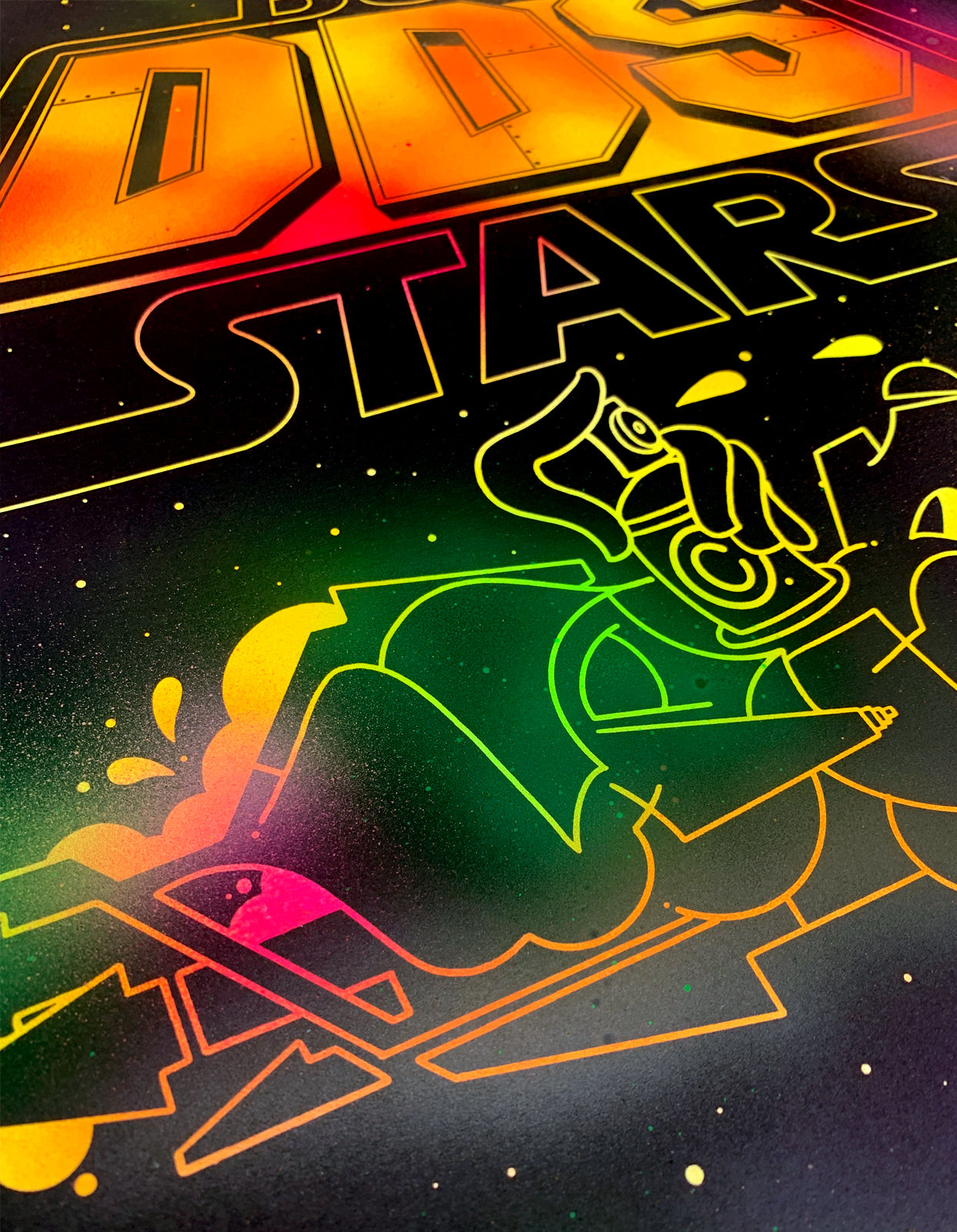 Teach Yeah Wars Hand-Finished Screen Print, 10 of 20