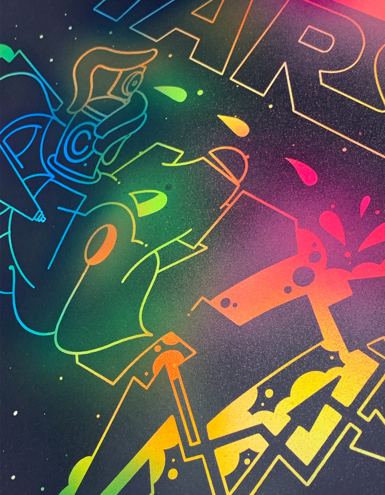 Teach Yeah Wars Hand-Finished Screen Print, 13 of 20