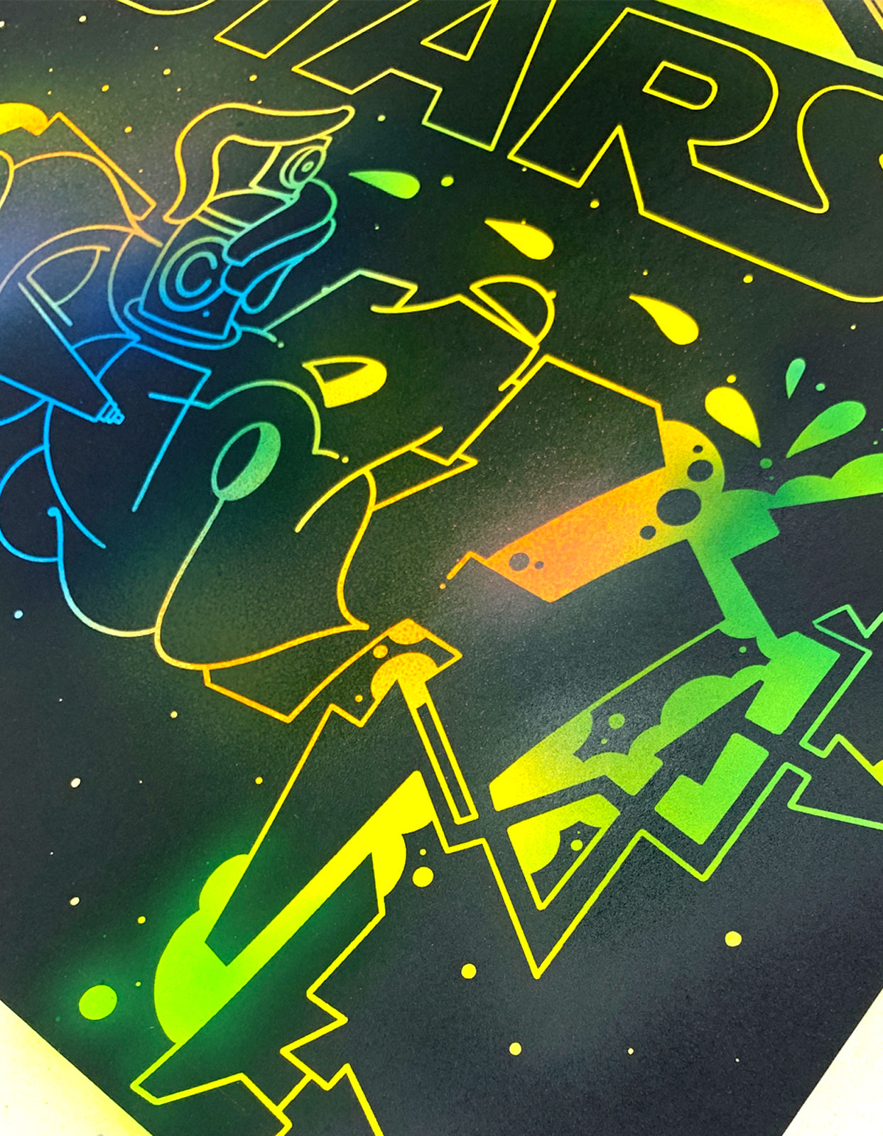 Teach Yeah Wars Hand-Finished Screen Print, 16 of 20