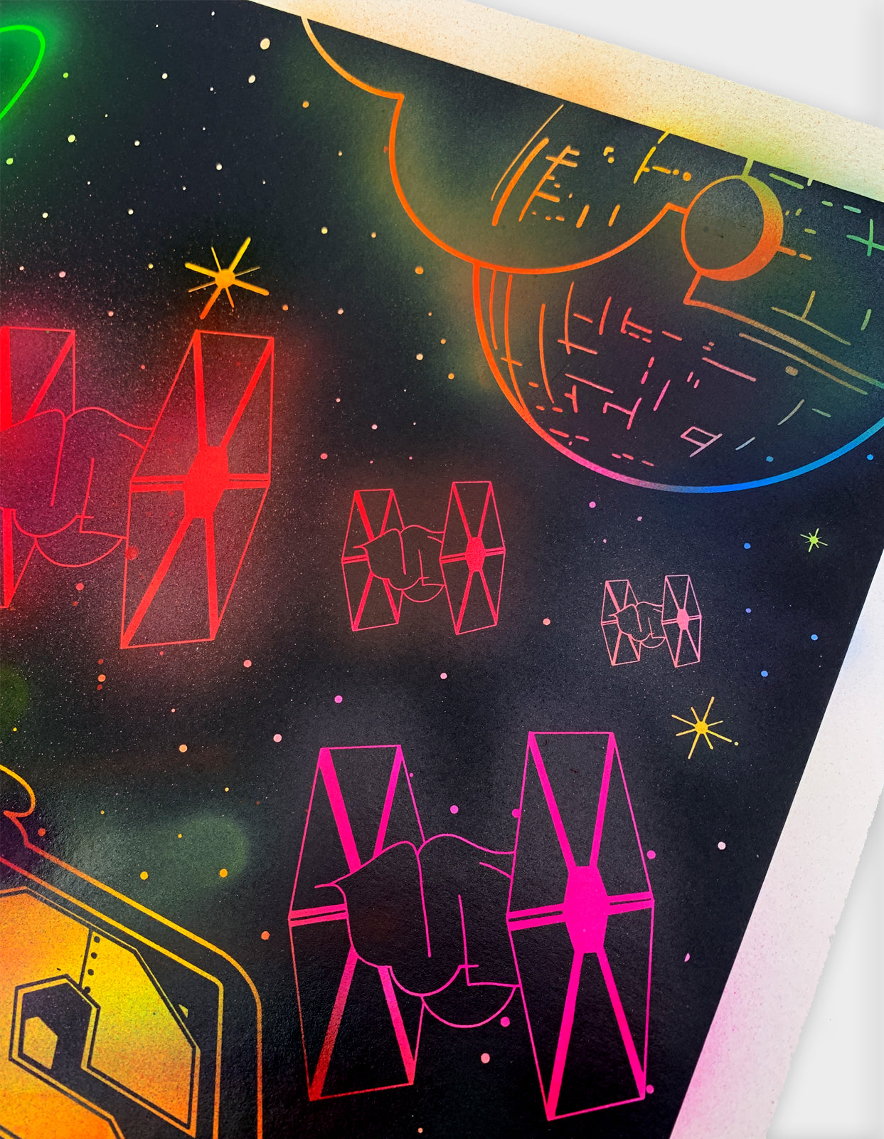 Teach Yeah Wars Hand-Finished Screen Print, 20 of 20