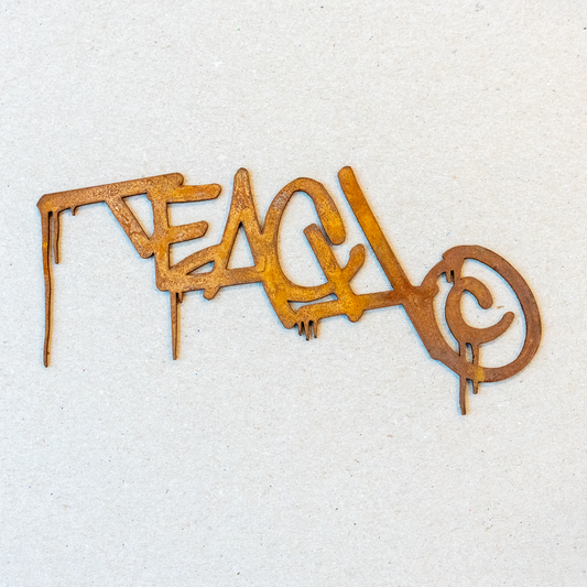 Teach - Mild Steel Sculpture - Rust