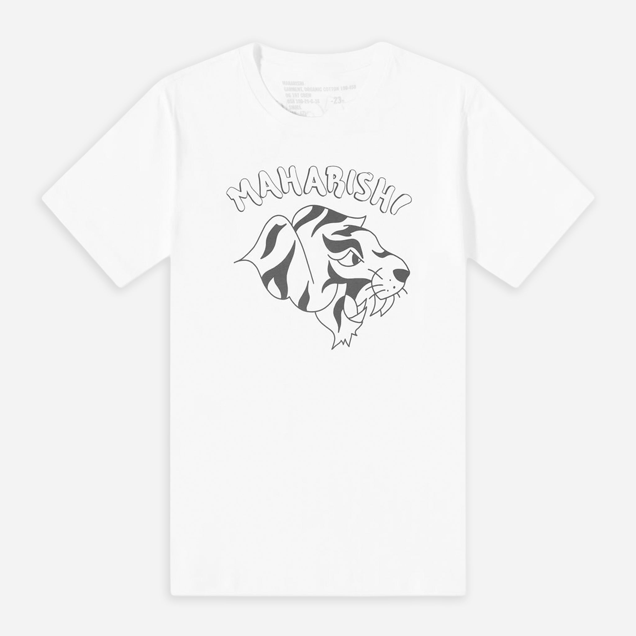 Teach x Maharishi Tiger - 2022 White T-shirt (DEADSTOCK)