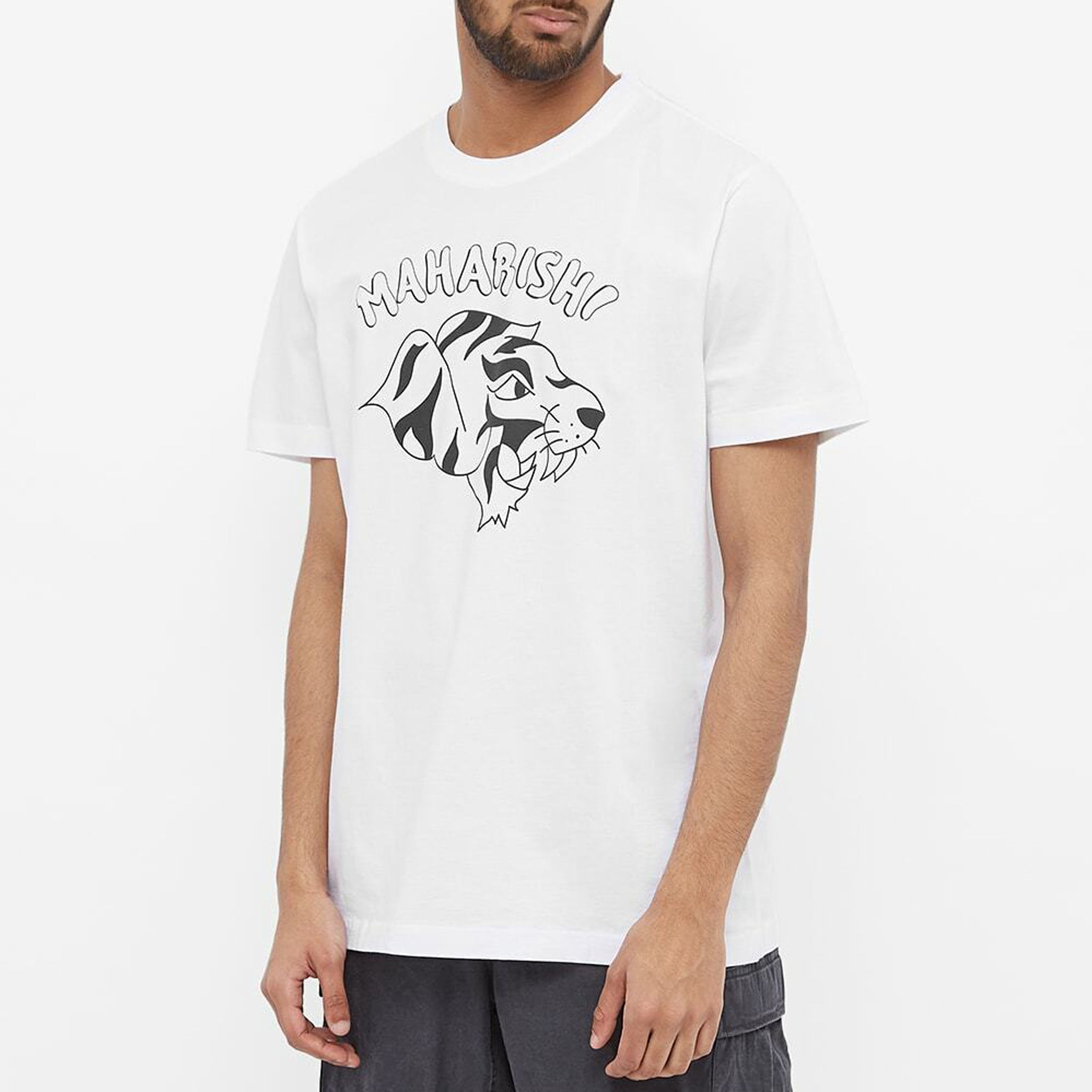 Teach x Maharishi Tiger - 2022 White T-shirt (DEADSTOCK)