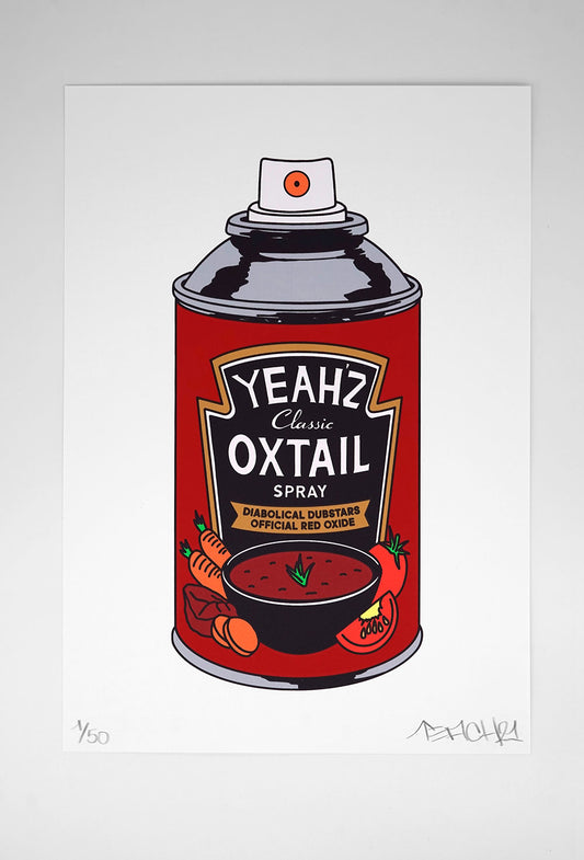 Yeah's Oxtail Spray Screen Print