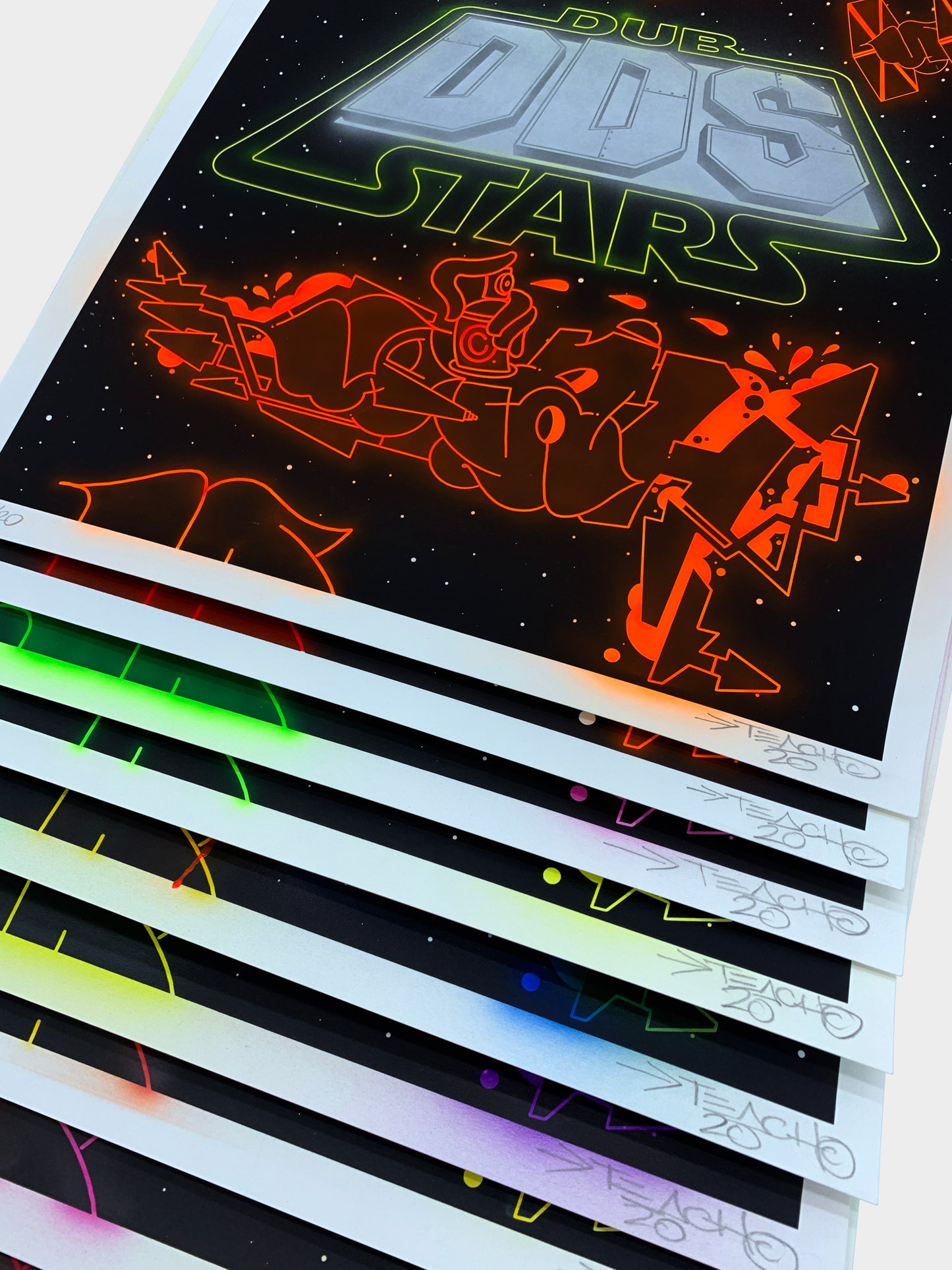 Teach Yeah Wars Hand-Finished Screen Print, 07 of 20