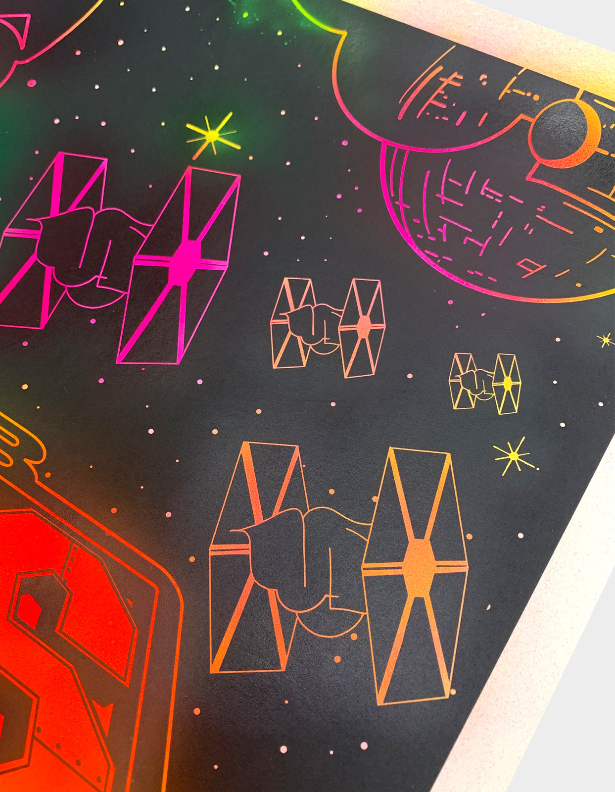 Teach Yeah Wars Hand-Finished Screen Print, 14 of 20