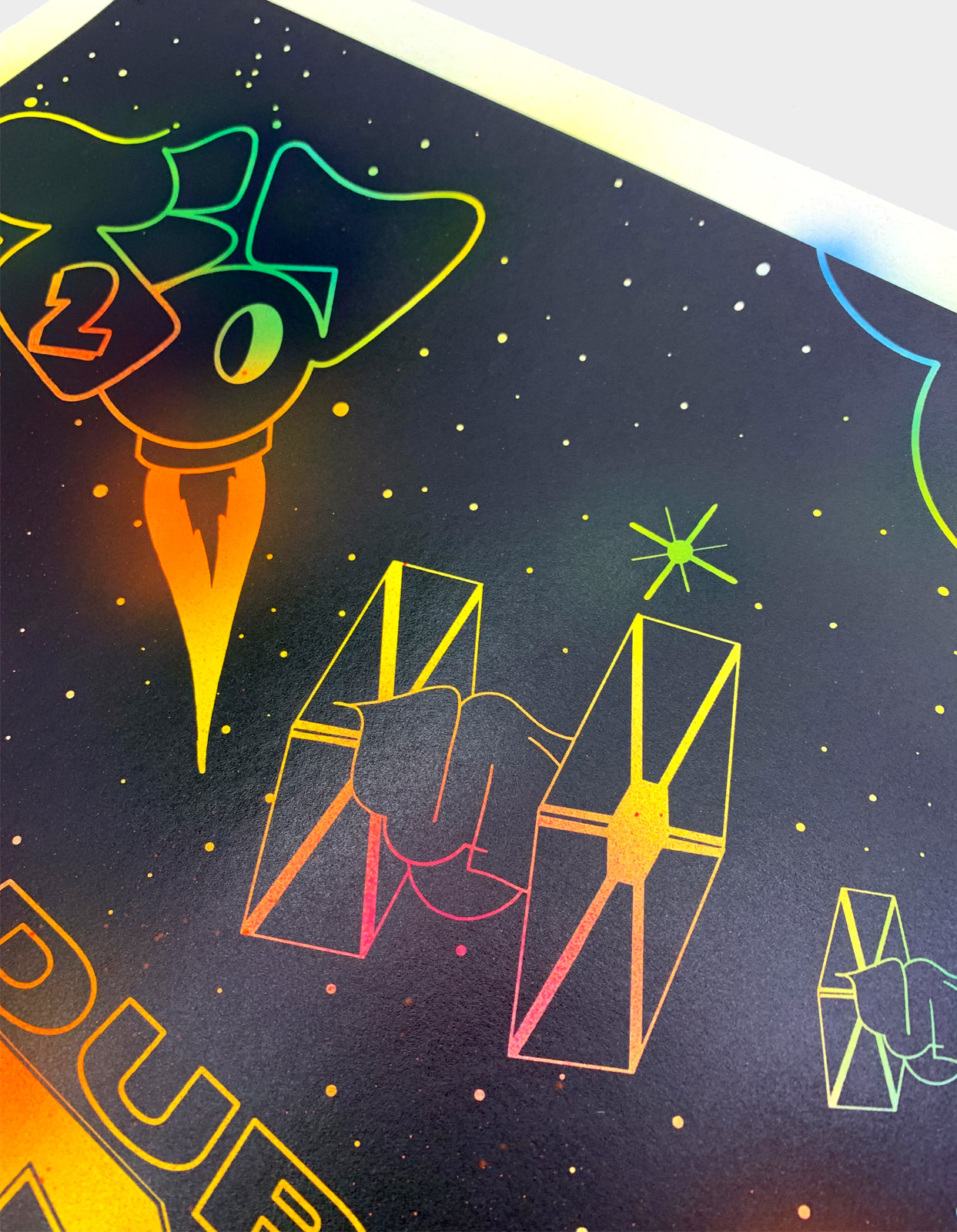 Teach Yeah Wars Hand-Finished Screen Print, 17 of 20